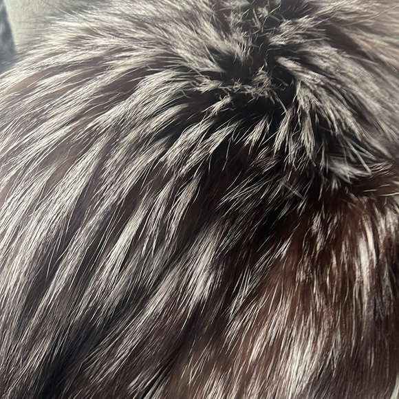 Silver Fox fur coat full length size large mint condition - Picture 14 of 14